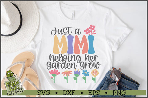 Mimi Helping Her Garden Grow SVG File SVG Crunchy Pickle 