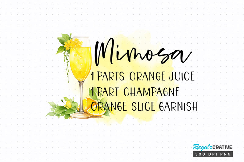 Mimosa PNG design Sublimation Regulrcrative 