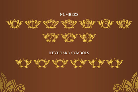 Mind Lotus Mandala Monogram Font Dm Letter Studio 