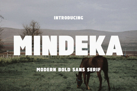 Mindeka - Ultra Bold Sans Serif Font studioalmeera 