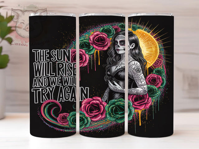 Mindful Strength Self-Care Tumbler Wrap, Awareness Quote Design, Self Care Tumbler, Mental Wellness Art, Inspirational Health Quote, Psychology Support Gift, Emotional Health Wrap Sublimation Lara' s Designs 