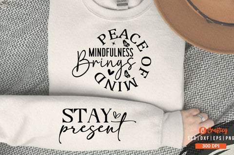 Mindfulness Brings Peace of Mind SVG Sleeve Design SVG Designangry 