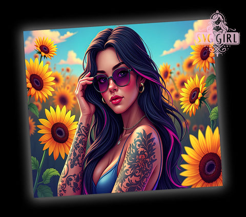 Minding My Own Business, 20oz Tumbler Wrap, Sublimation PNG, Tumbler Design, Floral Tumbler, Custom Tumbler Wrap, Digital Download Sublimation SvggirlplusArt 