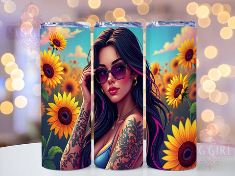 Minding My Own Business, 20oz Tumbler Wrap, Sublimation PNG, Tumbler Design, Floral Tumbler, Custom Tumbler Wrap, Digital Download Sublimation SvggirlplusArt 