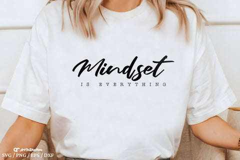 Mindset is everything Svg, Inspirational Svg, Positive Quote Svg, Mental Health Svg SVG Artinrhythm shop 