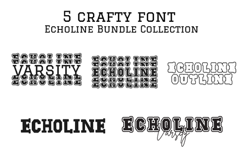 Mini Bundle – Echoline Collection Font Dm Letter Studio 