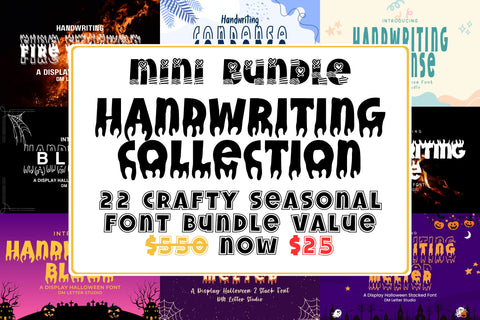 Mini Bundle: Handwriting Collection Font Dm Letter Studio 