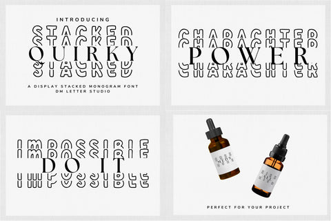 Mini Bundle - Quirky Collection Font Dm Letter Studio 