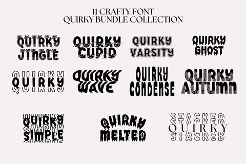 Mini Bundle - Quirky Collection Font Dm Letter Studio 