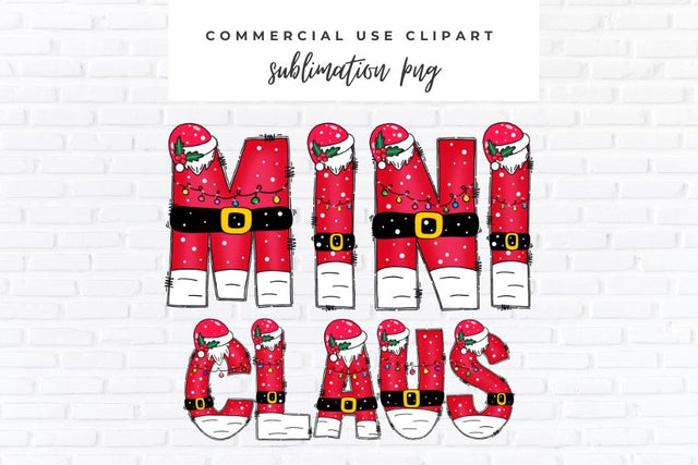 Mini Claus PNG | Family Christmas Shirt Sublimation Design Sublimation BijouBay 