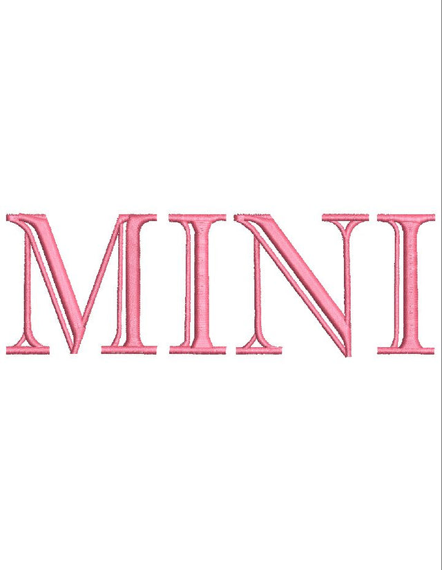 Mini Embroidery Design , 4 Sizes - File formats in pes,dst,jef,xxx,exp,vip,vp3, Instant Digital Download, mama, mini, mommy & me, matching Embroidery/Applique DESIGNS AestheticdesignsE 