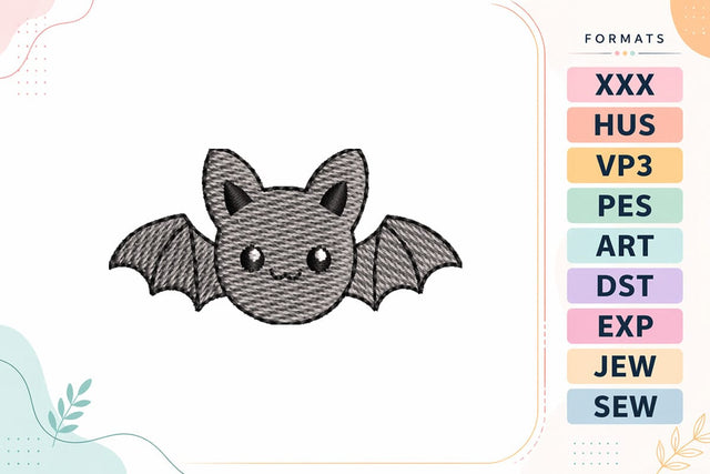 Mini Halloween Cute Bat Embroidery Design Embroidery/Applique DESIGNS sg embroidery 