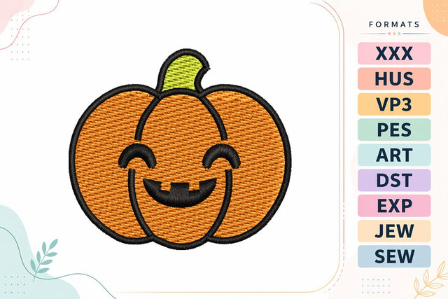 Mini Halloween Cute Pumpkin Embroidery Design Embroidery/Applique DESIGNS sg embroidery 