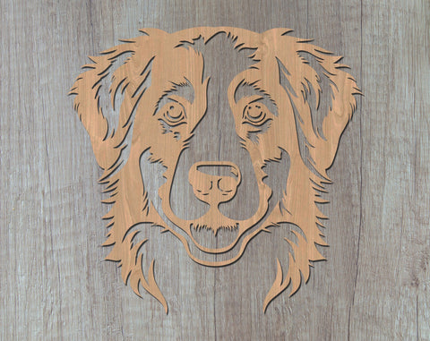 Miniature American Shepherd Laser SVG Cut File, Miniature American Shepherd Glowforge File, Miniature American Shepherd DXF, Miniature American Shepherd Wall Art SVG SVG HappyDesignStudio 
