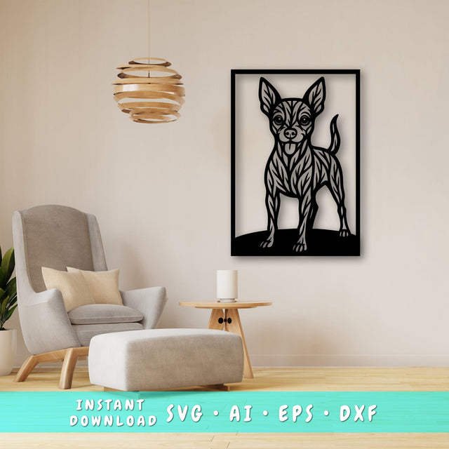 Miniature Pinscher Laser SVG, Cute Dog Laser Cut, Pet Lover Design, Digital Download, Dog Art, Laser Engraving File SVG HappyDesignStudio 