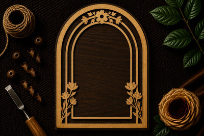 Minimal Arch Decorative Frame Laser Cut SVG File SVG Regulrcrative 