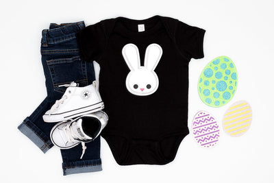 Minimal Bunny Face Applique Embroidery Embroidery/Applique DESIGNS Designed by Geeks 