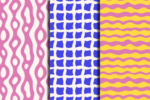 Minimal Groovy Seamless Patterns Digital Pattern Rin Green 