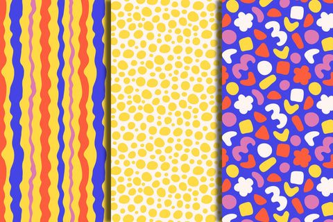 Minimal Groovy Seamless Patterns Digital Pattern Rin Green 