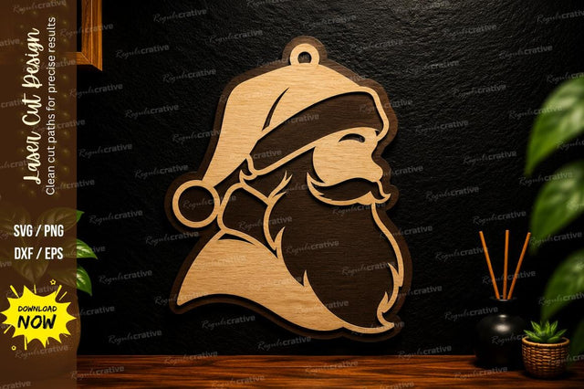 Minimal Santa Claus Laser Cut SVG Design SVG Regulrcrative 