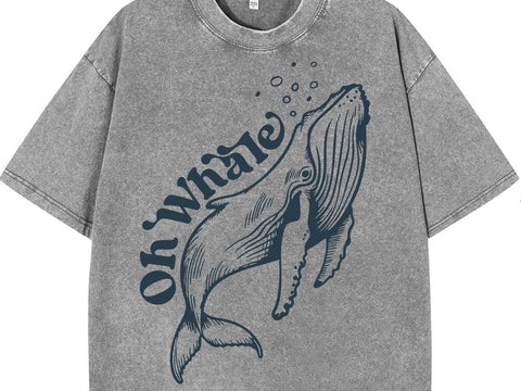 Minimalist Beach Shirt, Funny Meme Shirt, Oh Whale Shirt, Summer Aesthetic SVG DesignDestine 