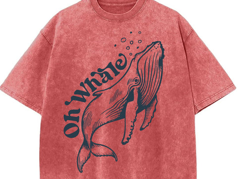 Minimalist Beach Shirt, Funny Meme Shirt, Oh Whale Shirt, Summer Aesthetic SVG DesignDestine 