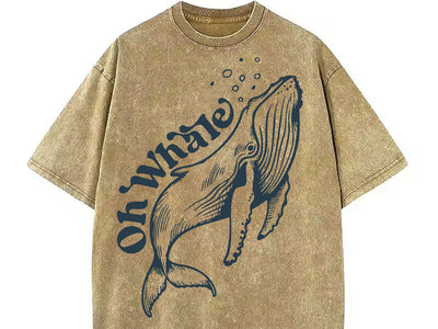 Minimalist Beach Shirt, Funny Meme Shirt, Oh Whale Shirt, Summer Aesthetic SVG DesignDestine 