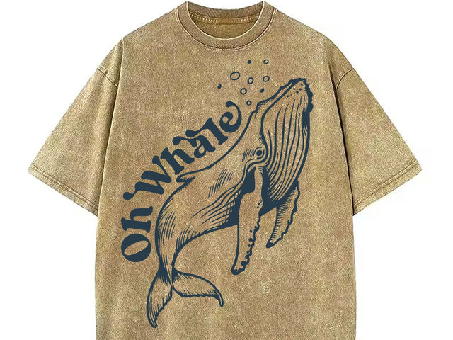 Minimalist Beach Shirt, Funny Meme Shirt, Oh Whale Shirt, Summer Aesthetic SVG DesignDestine 