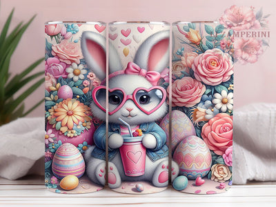 Minimalist Black White Bunny Tumbler, Cute Easter Bunny Tumbler, Whimsical Bunny Wrap, Minimalist Bunny Wrap, Artistic Bunny Wrap, Sublimation Design, Trendy Gift Idea Sublimation Li Zamperini 