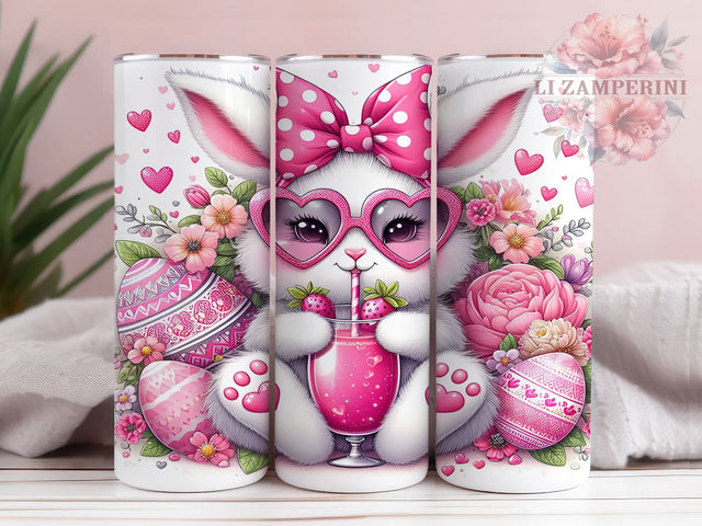 Minimalist Black White Bunny Tumbler, Cute Easter Bunny Tumbler, Whimsical Bunny Wrap, Minimalist Bunny Wrap, Artistic Bunny Wrap, Sublimation Design, Trendy Gift Idea Sublimation Li Zamperini 