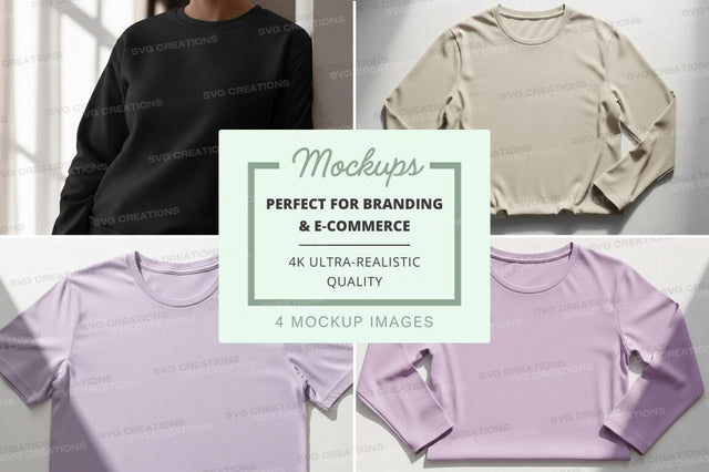 Minimalist blank t-shirt mockup set neutral colors Mock Up Photo Designangry 