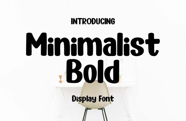 Minimalist Bold Font Yuby 