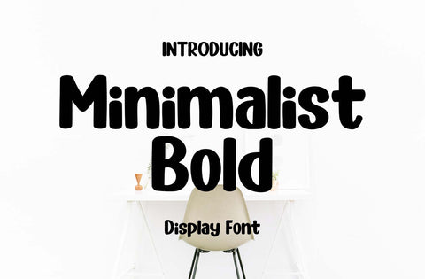Minimalist Bold Font Yuby 