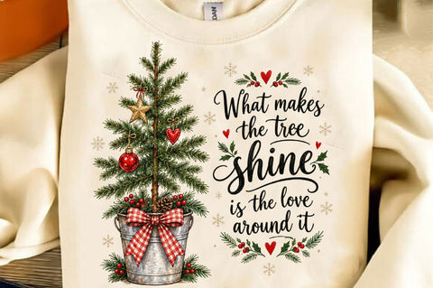 Minimalist Christmas Tree PNG, Rustic Po SVG SVGista 