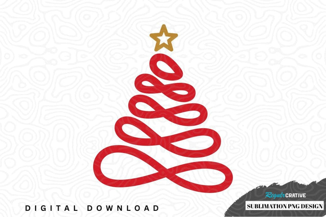 Minimalist christmas tree sublimation png design Sublimation Regulrcrative 