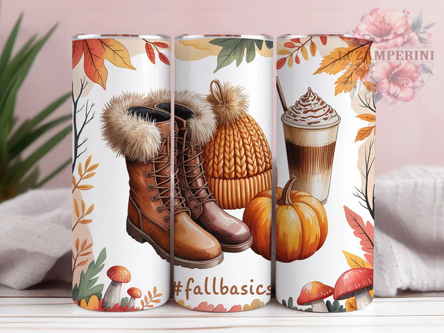 Minimalist Cozy Fall Basics Tumbler Wrap, Minimalist Fall Tumbler, 20oz Skinny Tumbler, Autumn Sublimation Design, Cozy Fall Tumbler, Simple Fall Png, Tumbler Design Download Sublimation Li Zamperini 