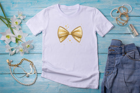 Minimalist Gold Glitter Coquette Bow Clipart, minimalist gold bow, glitter coquette bow, sleek bow design, gold glitter clipart, digital bow design, modern minimalist bow, glitter bow art, minimalist glitter design, Sublimation FloridPrintables 