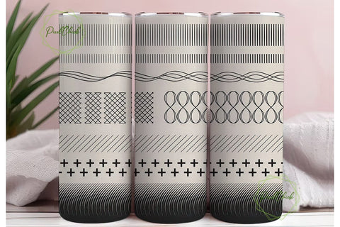Minimalist Line Art Tumbler Wrap Sublimation PixelChick 
