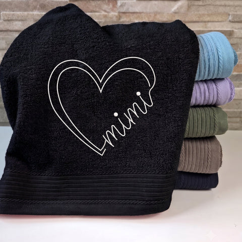 Minimalist Mimi Heart Embroidery Design – Mimi Grandma Love Heart Outline Machine Embroidery File Embroidery/Applique DESIGNS PatternFeed8 