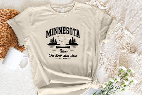 Minnesota The North Star State Est. 1858 SVG Angelina750 