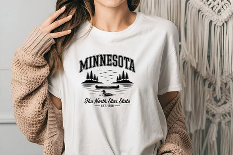 Minnesota The North Star State Est. 1858 SVG Angelina750 