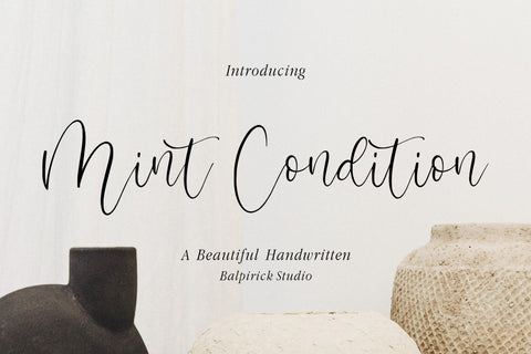 Mint Condition Font Font Balpirick 