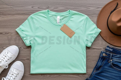Mint green crop t-shirt mockup Mock Up Photo Regulrcrative 