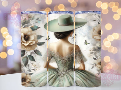 Mint Green Quinceañera Tumbler, Quinceañera Cup Design, 20oz Sublimation Wrap, Quinceañera Tumbler, Green Birthday Tumbler, Custom Quinceañera Wrap, Fiesta Tumbler PNG Sublimation SvggirlplusArt 