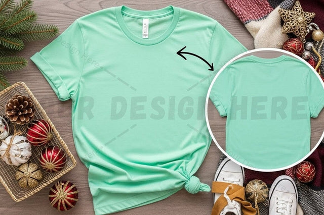 Mint green t-shirt mockup design Mock Up Photo Designangry 