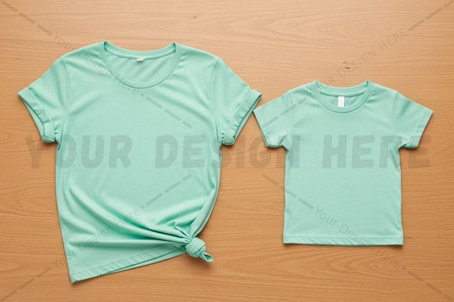Mint green t-shirt mockup design Mock Up Photo Regulrcrative 