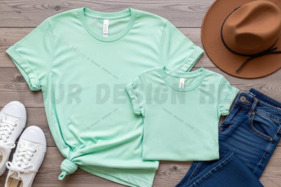 Mint green t-shirt mockup design Mock Up Photo Regulrcrative 