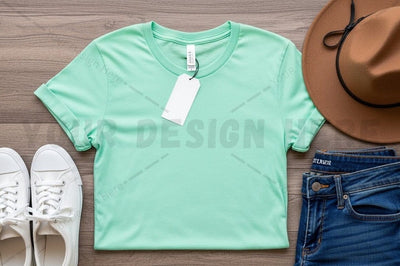 Mint green t-shirt mockup design Mock Up Photo Regulrcrative 