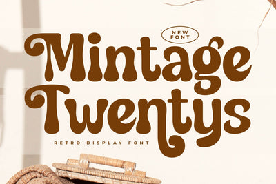 Mintage Twentys - Retro Display Font Font Letterena Studios 