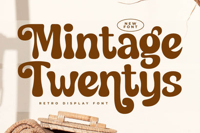 Mintage Twentys - Retro Display Font Font Letterena Studios 